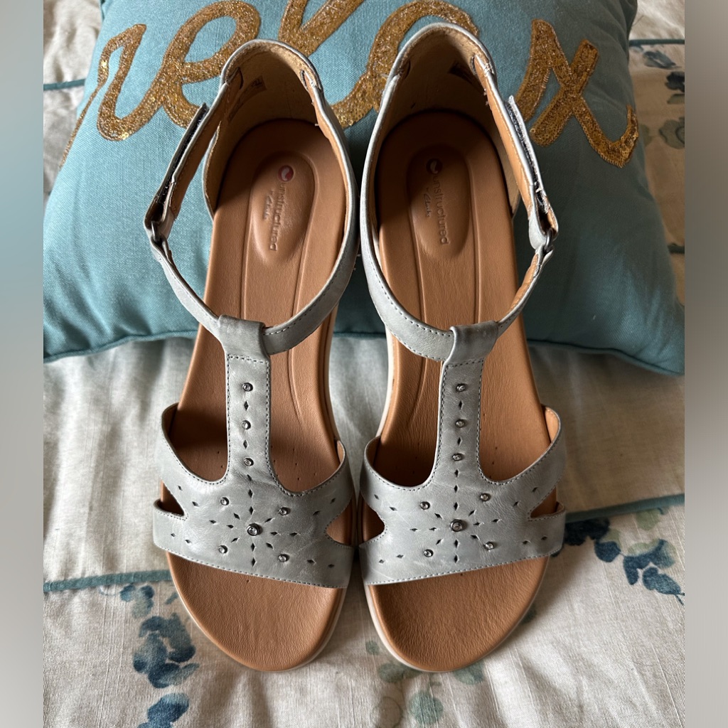 Clarks T-Strap Sandals